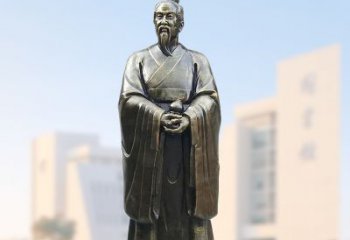 信阳仿铜玻璃钢扁鹊雕塑