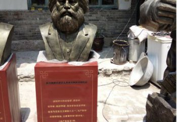 信阳欣赏历史，珍藏马克思头像雕塑