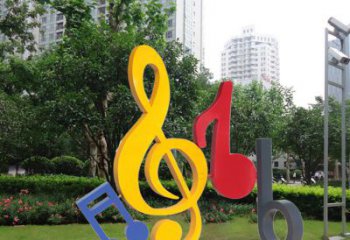 信阳不锈钢音符雕塑-引领您的心情旋律
