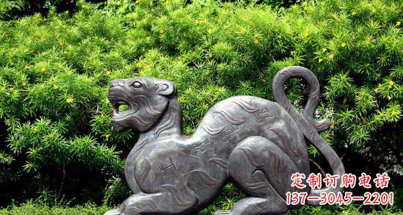 信阳华丽雕塑,大型老虎铜雕