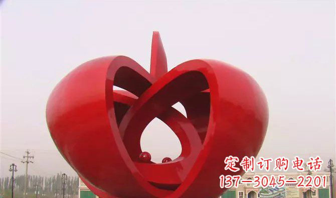 信阳果实不锈钢雕塑