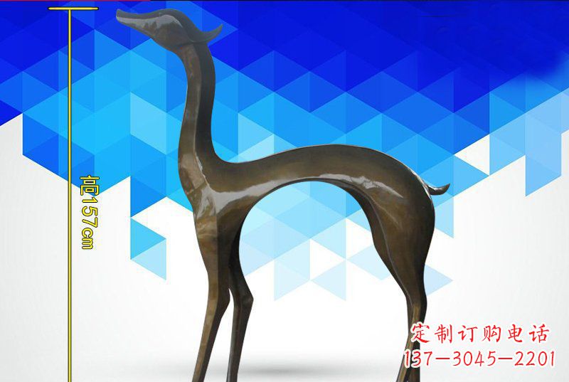 信阳铜质雕刻小鹿雕