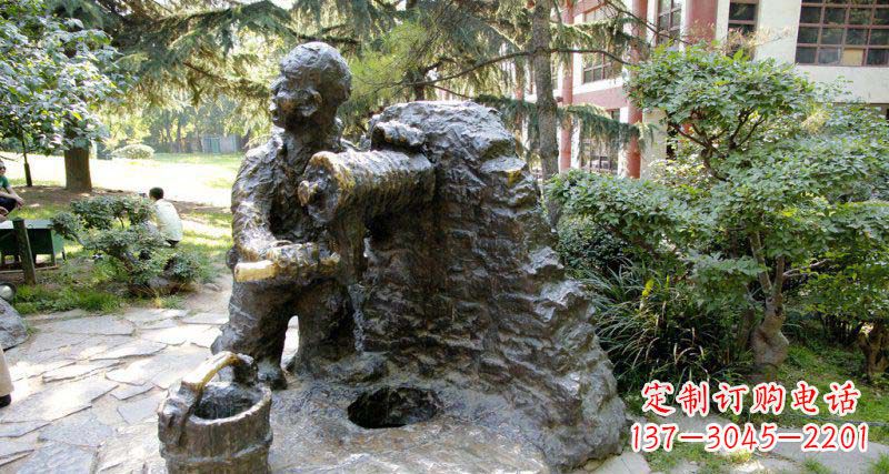 信阳春洋定制铜雕男孩雕塑