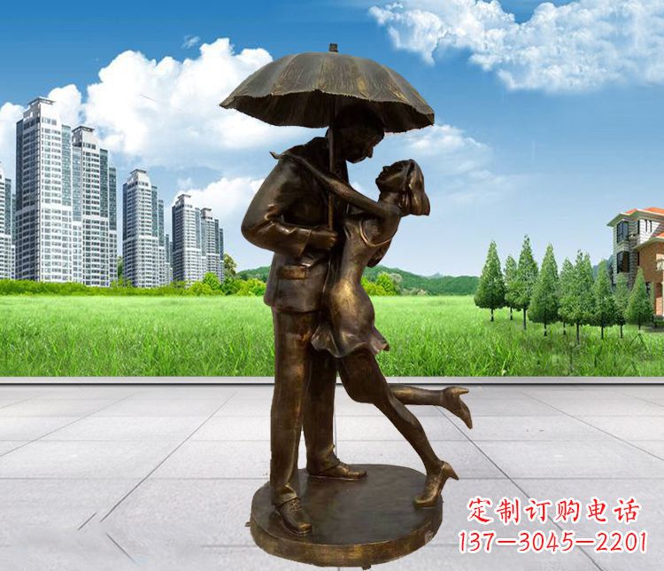 信阳情侣铜雕,浪漫定制