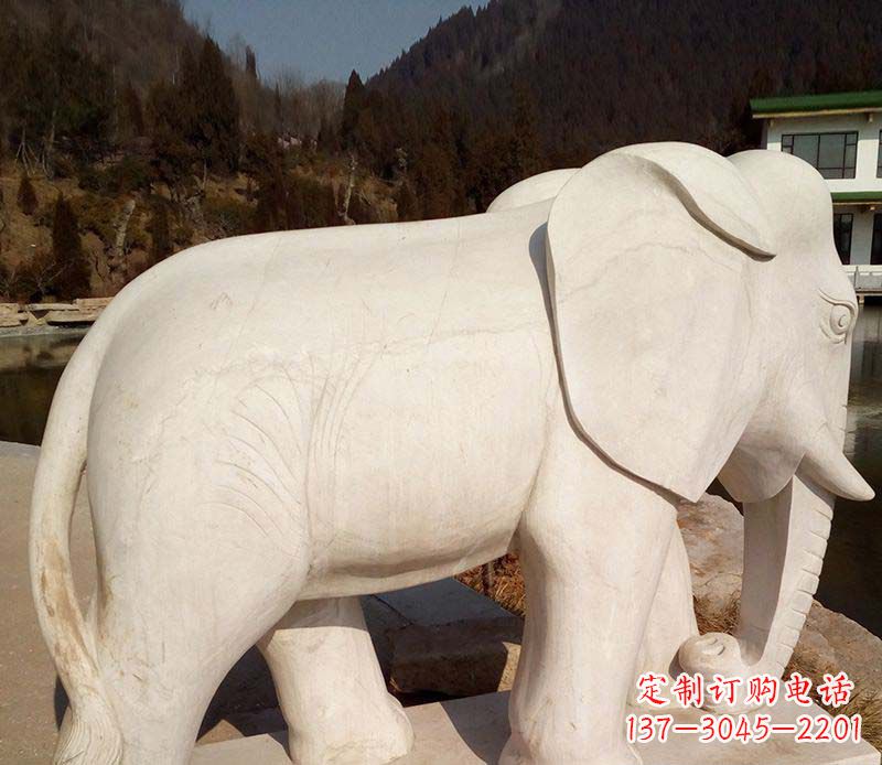 信阳中领雕塑大象石雕