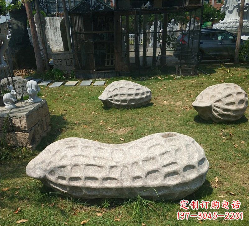信阳精美大理石花生雕塑