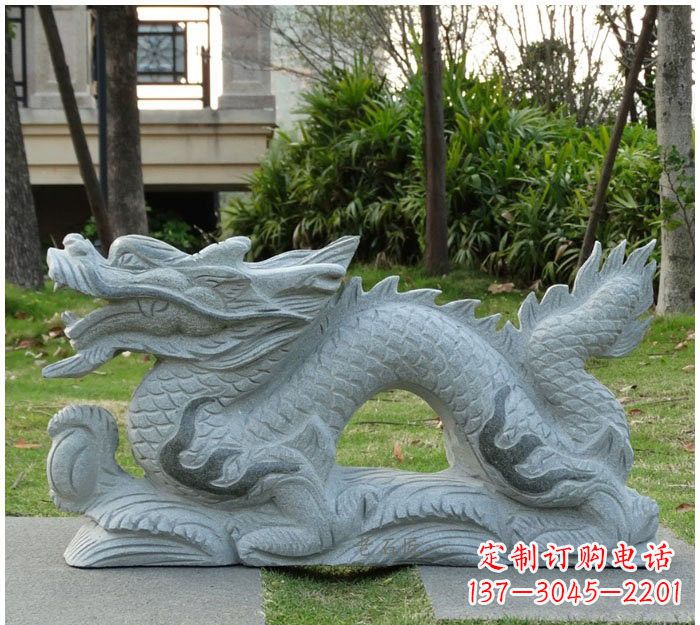 信阳精美雕刻的大理石龙雕塑