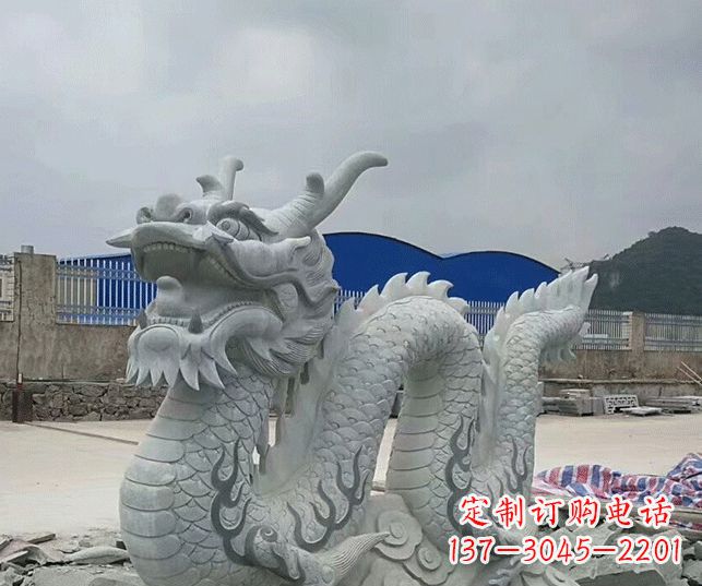 信阳大理石生肖龙景观石雕
