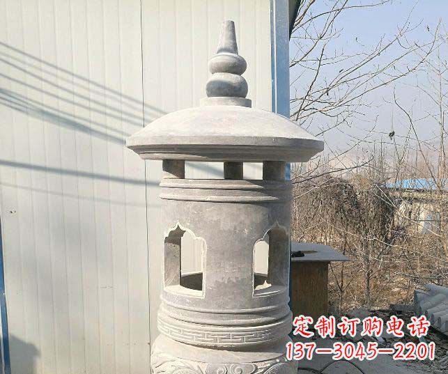 信阳精美公园大理石石灯雕塑
