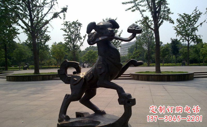 信阳中领雕塑狗动物铜雕