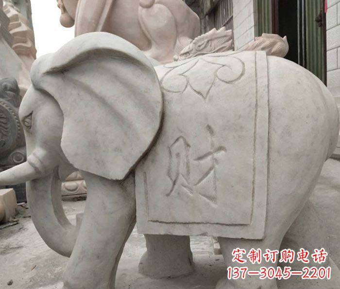 信阳大理石大象雕塑