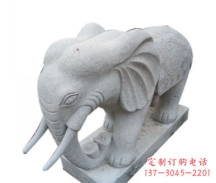 信阳精美绝伦的大象大理石雕塑