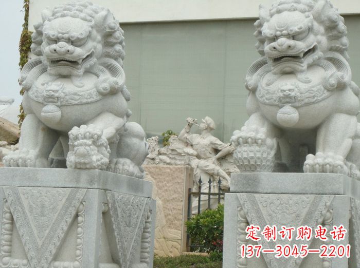 信阳高端大理石狮子石雕