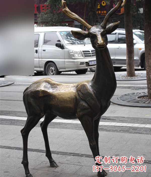 信阳高品质鹿铜雕塑,给室内外环境带来新气象