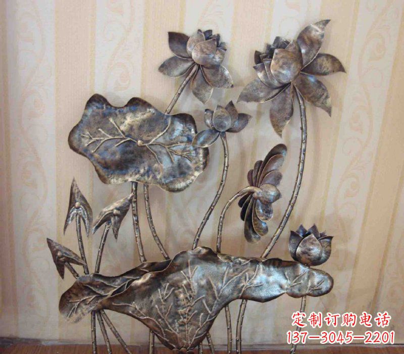 信阳中领雕塑精美莲花锻铜雕塑景观