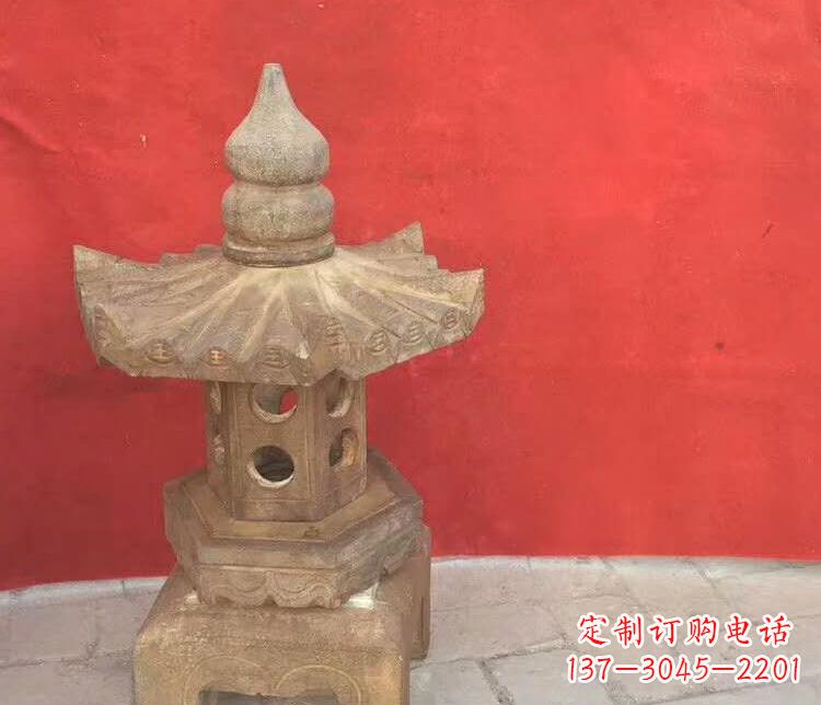 信阳景观仿古石灯雕塑
