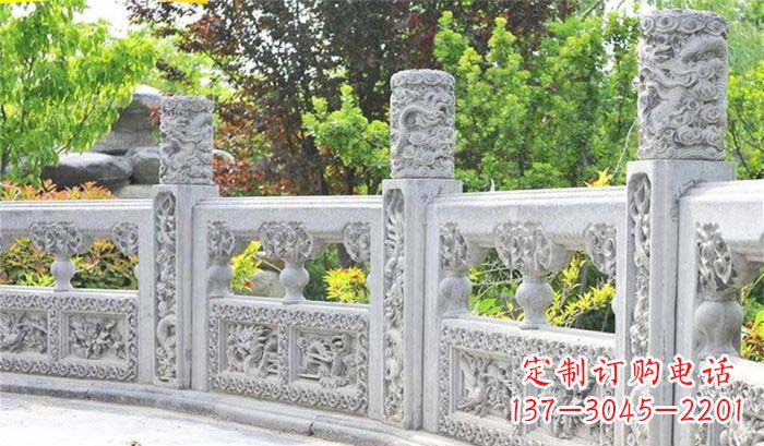 信阳公园仿古石栏板雕塑