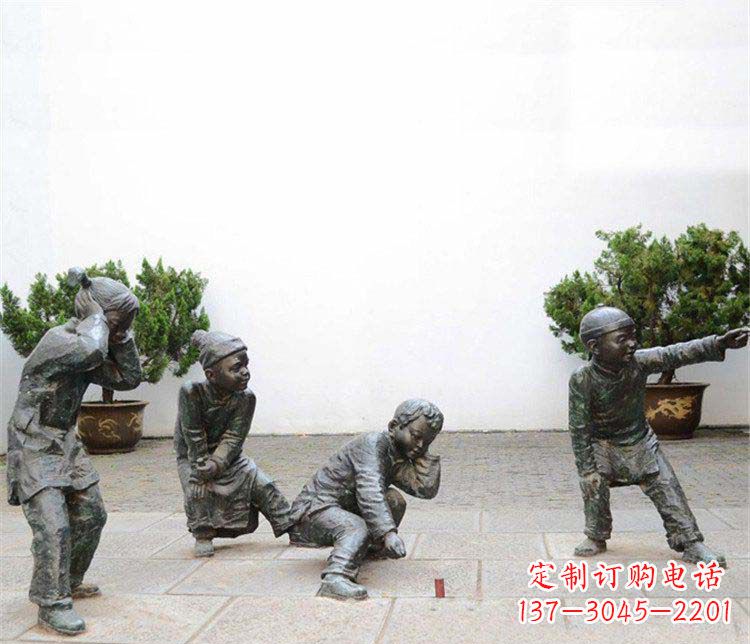信阳愉悦童年,珍藏宝贝铜雕小孩