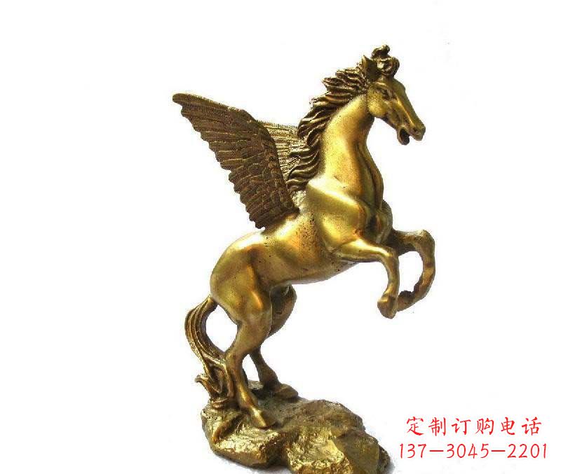 信阳公园飞马动物铜雕