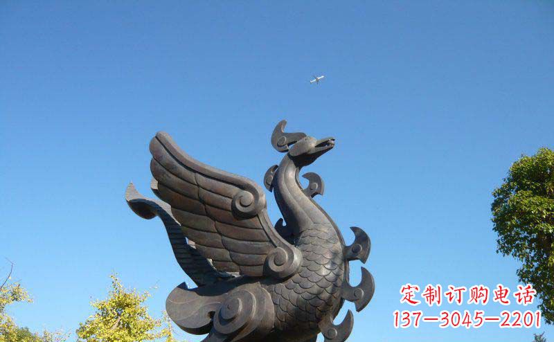信阳艺术雕塑 | 公园凤凰铜雕