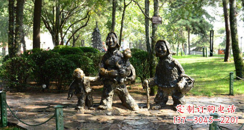 信阳中领雕塑 小孩铜雕定制