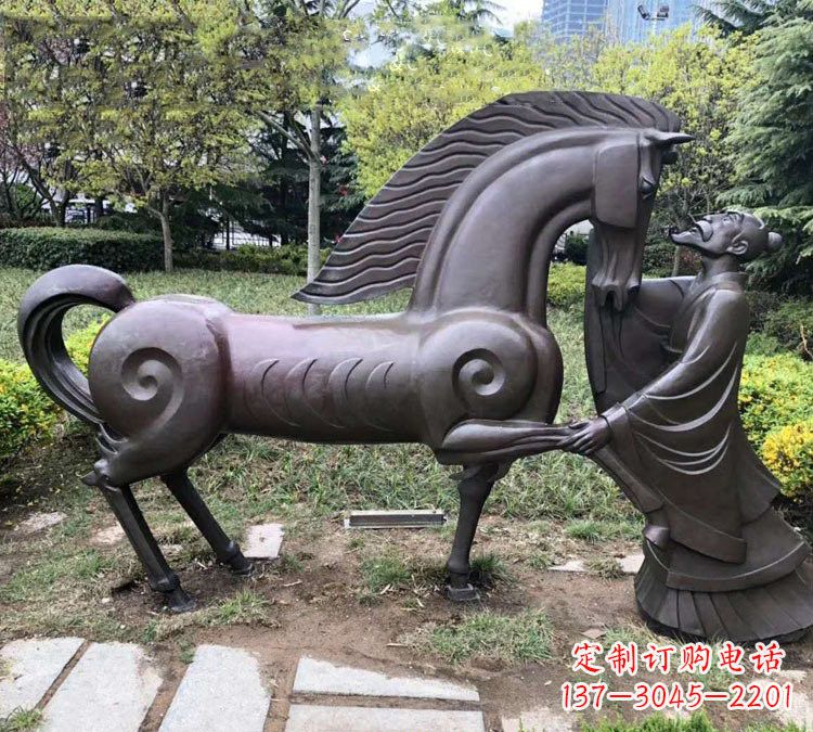 信阳展现历史名人的铜雕雕塑