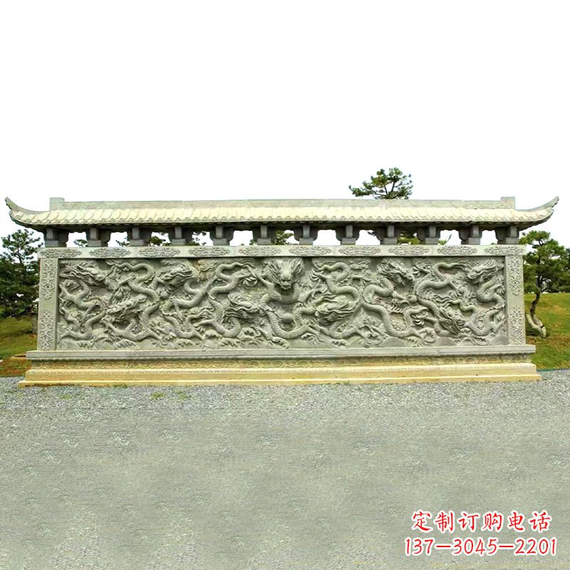 信阳山水玉龙壁雕艺术