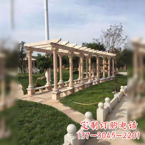 信阳公园花架长廊石雕