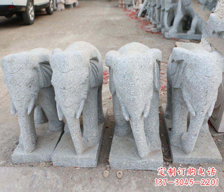 信阳优雅流畅的大象雕塑