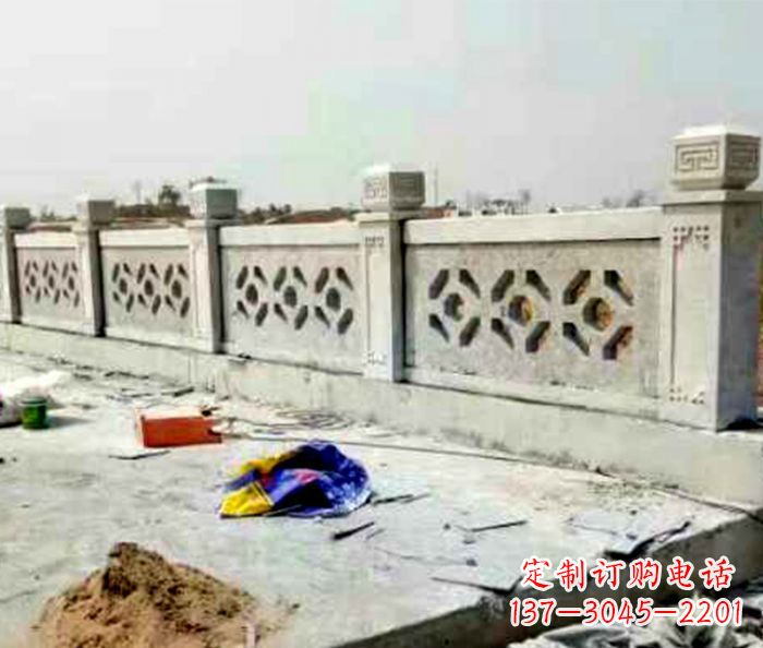 信阳公园大理石栏板石雕