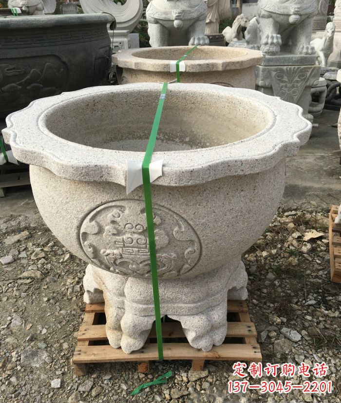 信阳高品质大理石水缸雕塑