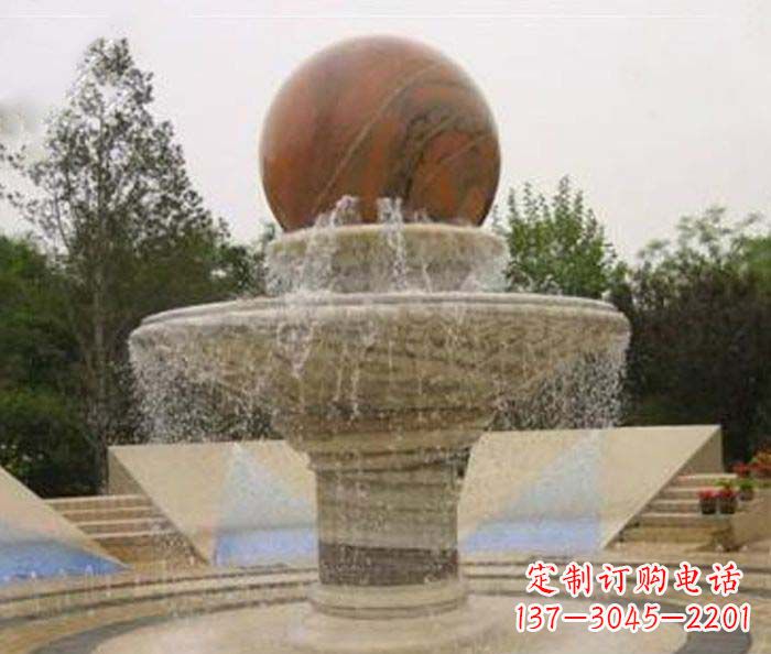 信阳精致禅意风水球雕塑