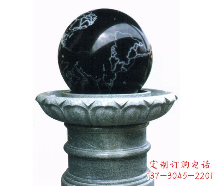 信阳风水球喷泉石雕——营造悠然自在的公园氛围