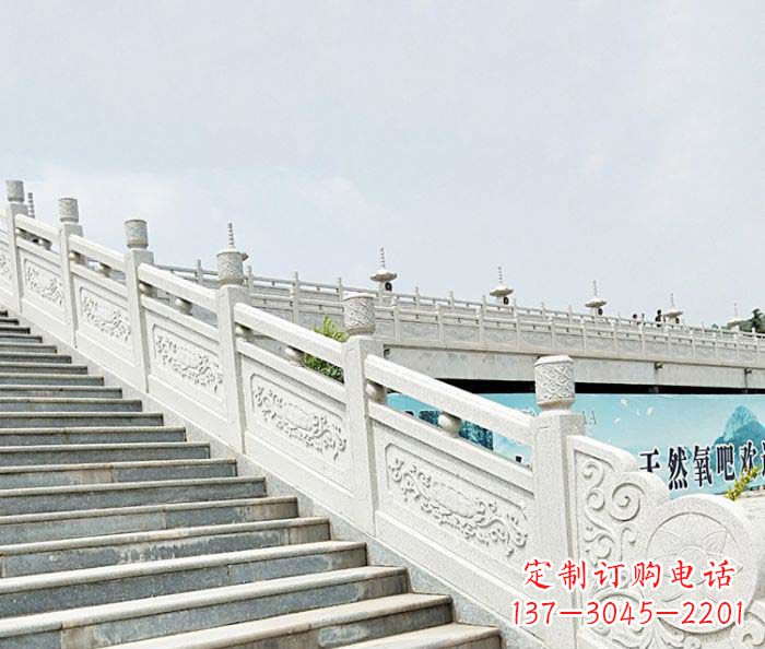 信阳精美绝伦的汉白玉石栏板雕塑