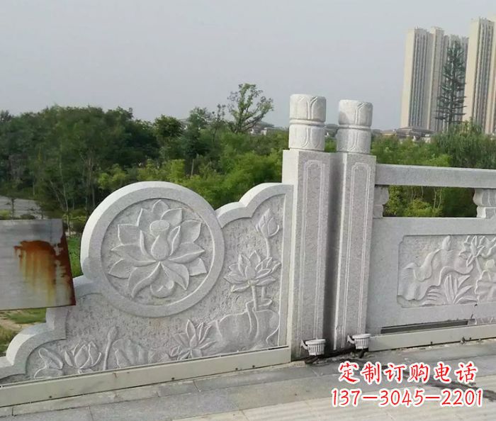 信阳汉白玉石雕栏板