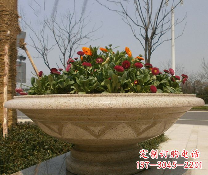 信阳中领雕塑花盆石雕