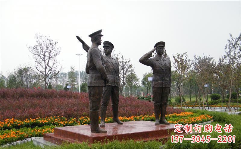 信阳金属警察雕塑——荣耀守护社会治安!