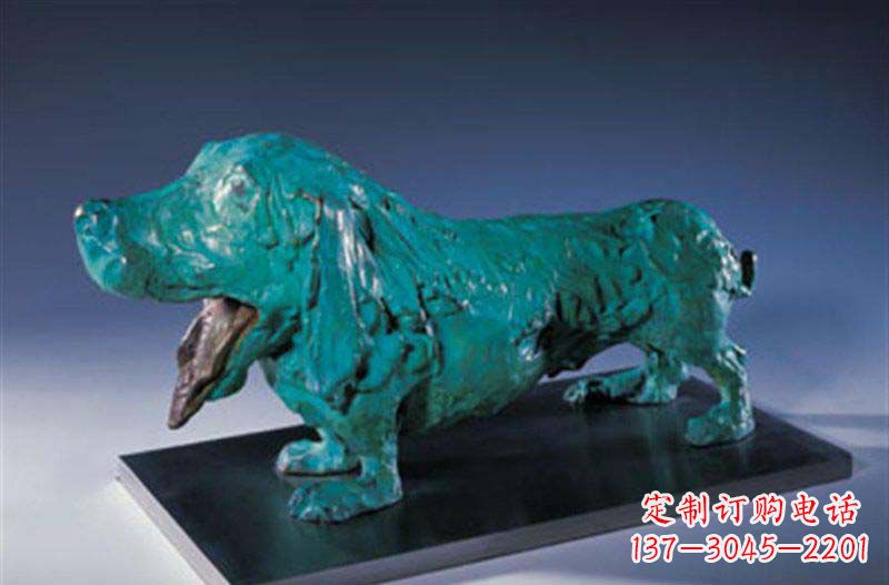 信阳柯基狗铜雕艺术品