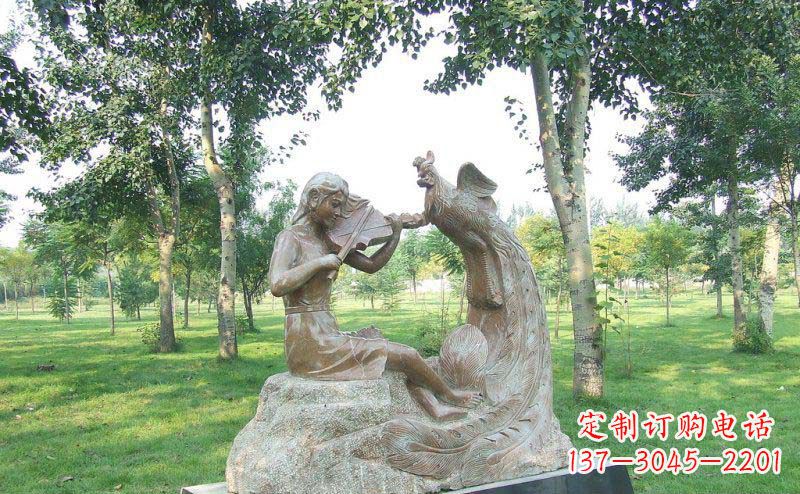 信阳艺术精美的凤凰雕塑