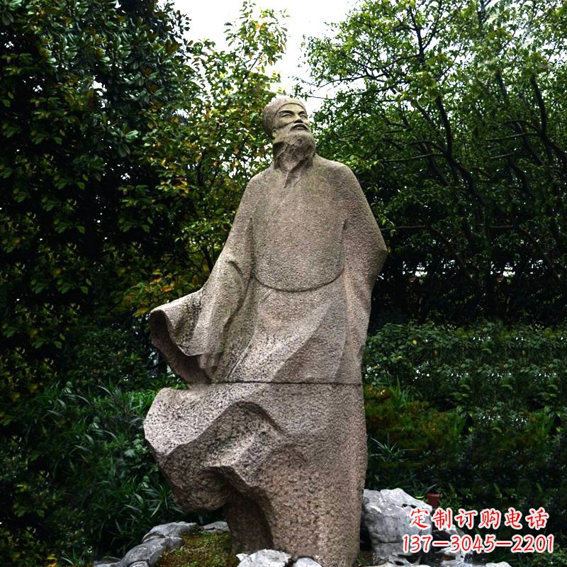 信阳精美苏东坡砂岩雕塑