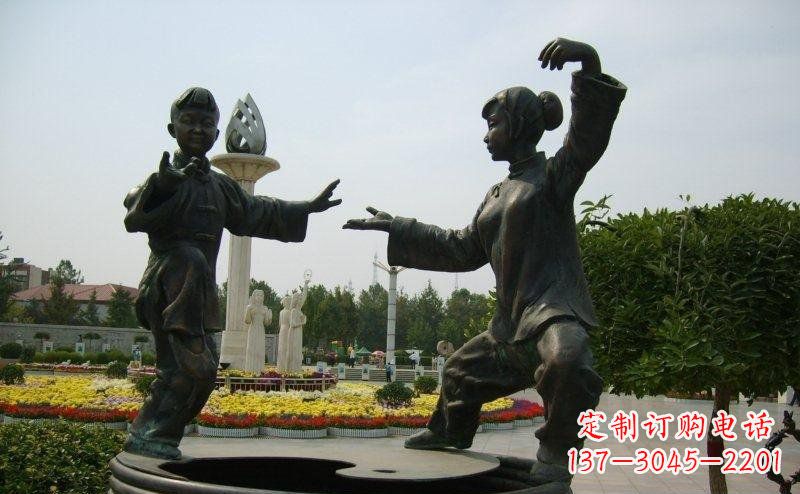 信阳艺术精灵传统太极拳铜雕