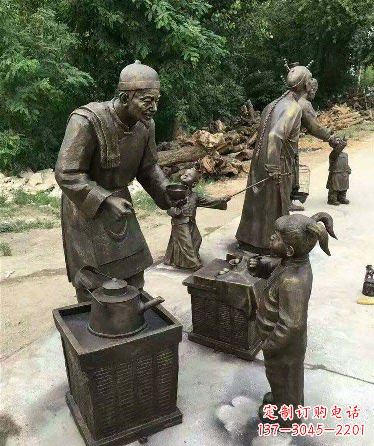 信阳精美可爱的小女孩铜雕
