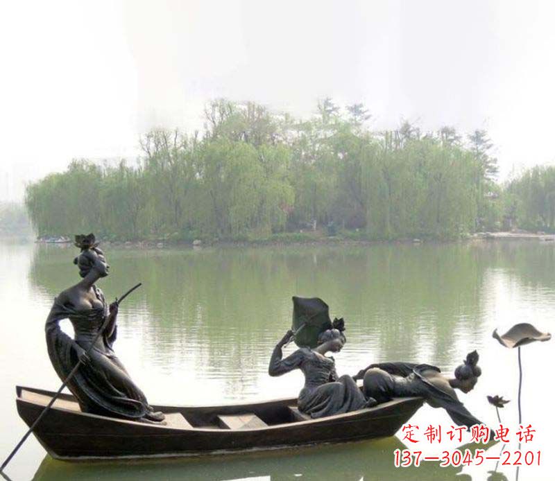 信阳百年静静秀—美女铜雕
