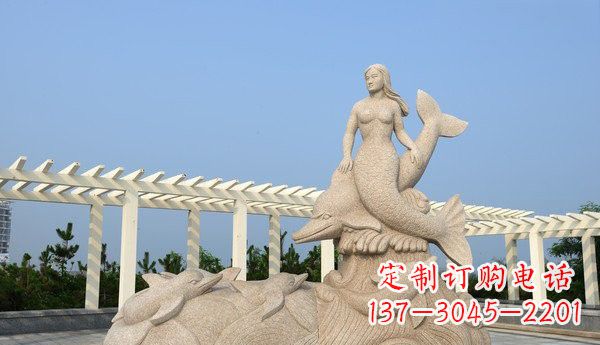 信阳中领雕塑 | 精致海豚雕塑