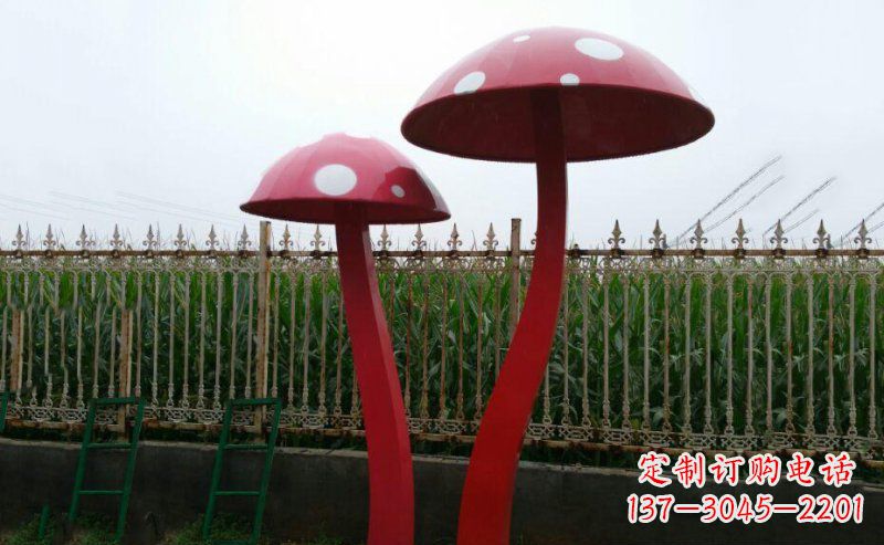 信阳精致蘑菇不锈钢雕塑