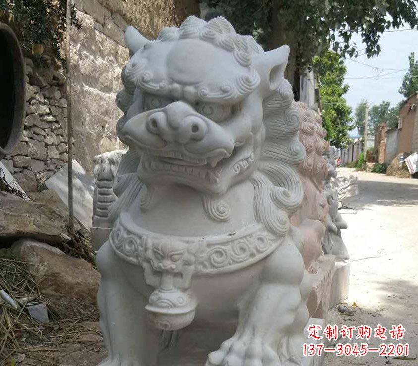 信阳中领雕塑母子狮子石雕