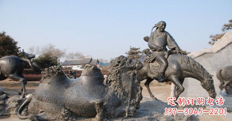 信阳精致古典 骑马雕塑