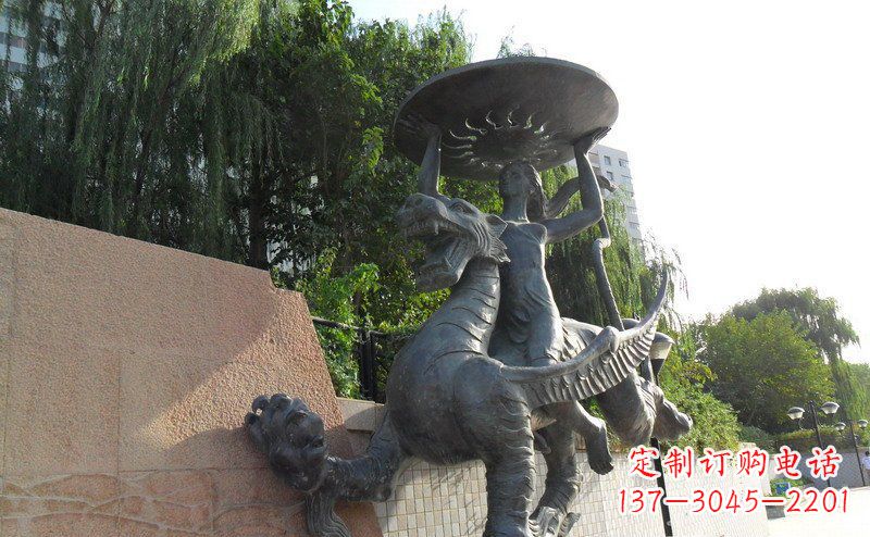 信阳中领雕塑飞龙铜雕