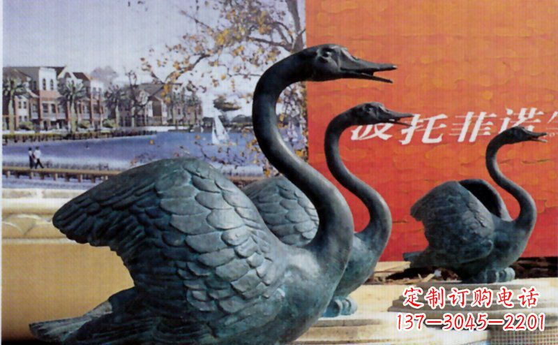 信阳优质青铜天鹅雕塑