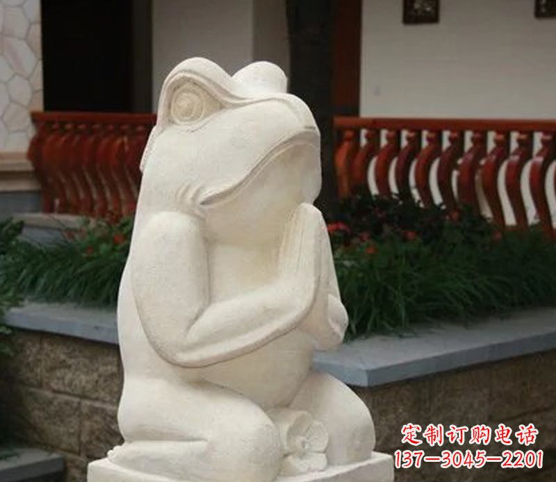 信阳中领雕塑精美绝伦的青蛙石雕